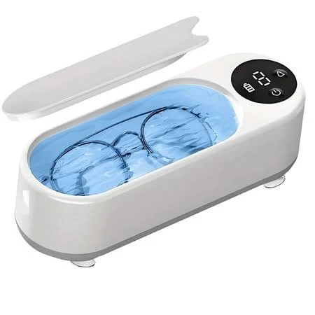 Professional Ultrasonic Jewelry Cleaner Machine with Digital Timer, Valentine's Gift for Her, Sonic Cleaner for Eyeglasses, Dentures, Pony Beads, Home