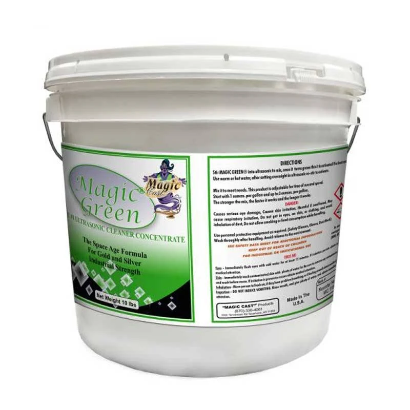 Esslinger Jewelry Cleaner Magic Green Ultrasonic Cleaning Powder Concentrate