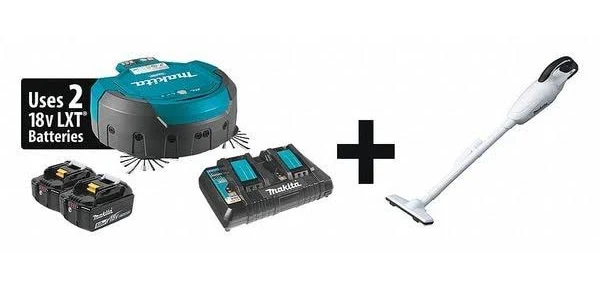 Makita DRC200PT 18V X2 LXT Brushless Cordless Robotic Vacuum Kit