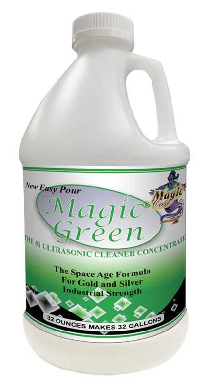 Ultrasonic Concentrate Jewelry Cleaning Solution 24oz. Magic Green | Esslinger