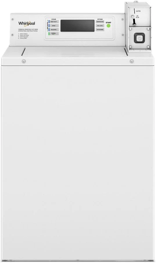 Whirlpool Commercial Top-Load Washer with Factory-Installed Coin Drop and Box cae2779jq