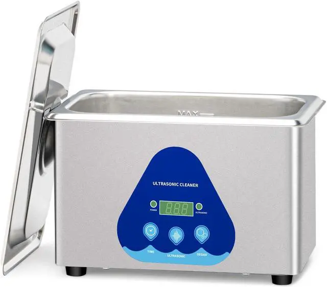 Digital Ultrasonic Cleaner 900ML Sonic Cleaner with Heater and Basket for Metal Parts,Carburetor,Fuel Injector,Brass,Auto Parts,Engine Parts,Motor 