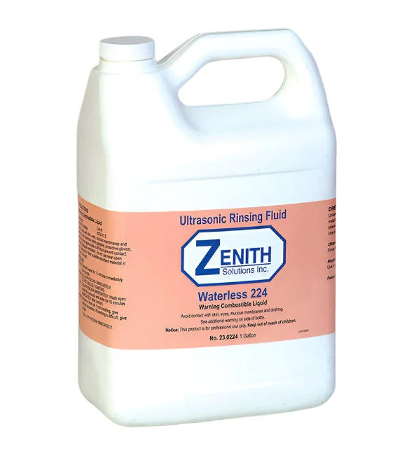 Zenith 224 Waterless Ultrasonic Rinsing Fluid, 1 gallon