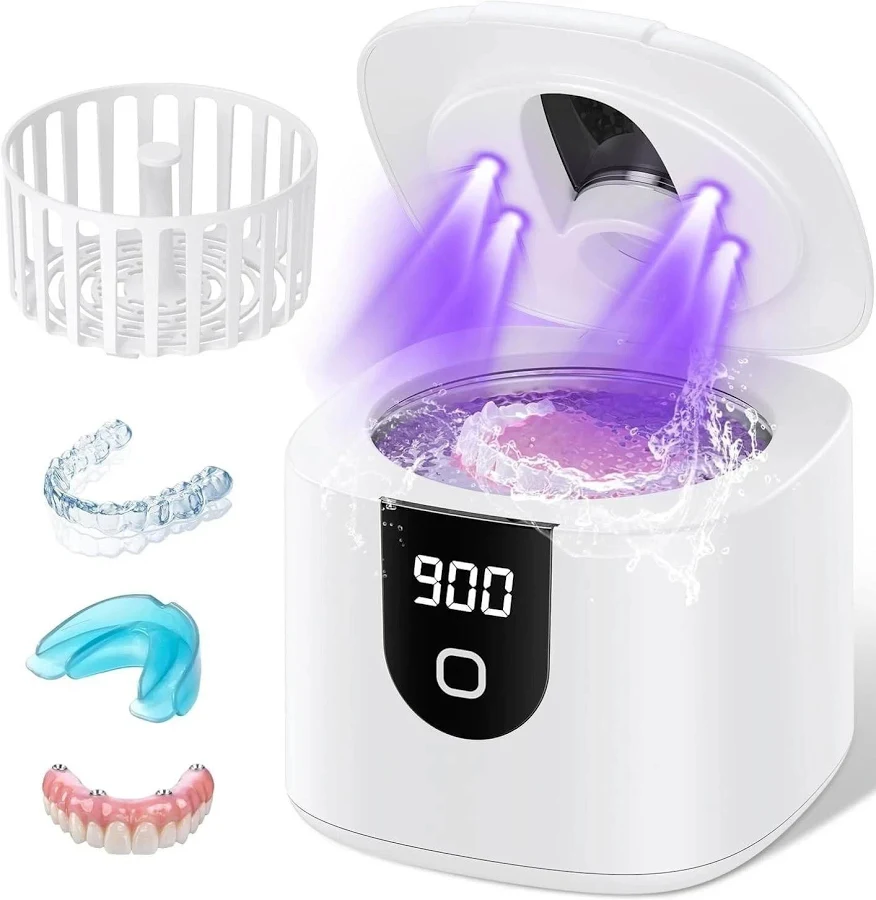 45khz Ultrasonic Retainer Denture Cleaner Machine, Fast Cleaning For