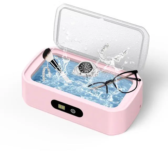 2026 Upgrade Large Capacity Ultrasonic Cleaner, 50kHz Ultrasonic Cleaner Machine with 5 Modes Timer for Glasses Jewelry Dentures-304 Stainless Steel 