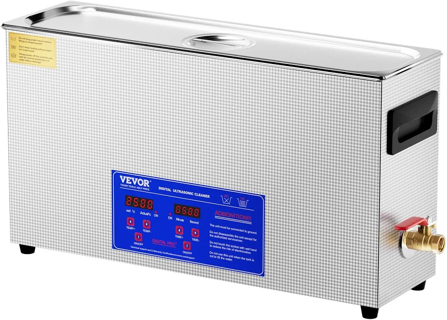 VEVOR 10L Ultrasonic Gun Cleaner 300W Professional Ultra Sonic Cleaning Machine