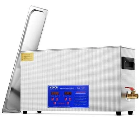 Vevor 10L Ultrasonic Gun Cleaner, 300w Professional Ultra Sonic Cleaning Machine with Timer & Heater, 40kHz Digital Ultrasonic Cleaner with Basket for