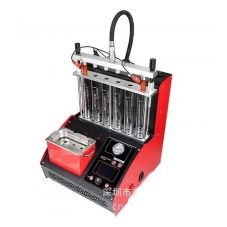 Cnc603a Ultrasonic Fuel Injector Cleaning Machine, 4/6 Cylinder Fuel Injector Tester ,4-Wire Dual Channel, Size: 458