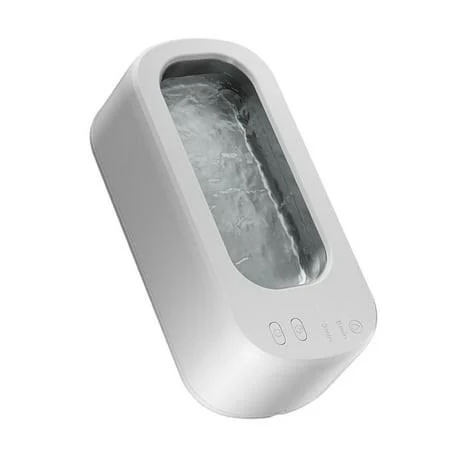 Ultrasonic Glasses Cleaner 47KHz Effective Cleaning Machine Suitable for Glasses, Women's, Size: White