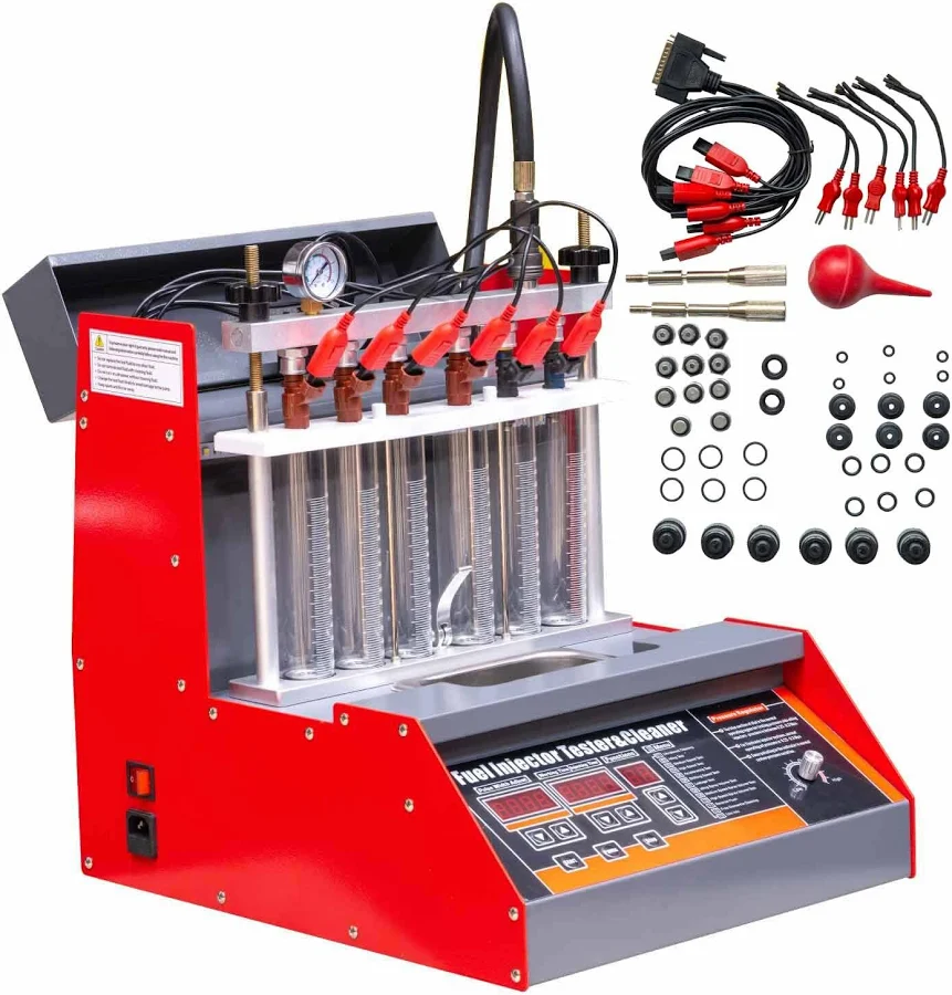 Car Motorcycle Injector Ultrasonic Cleaner Injection Tester (6 cylinder)