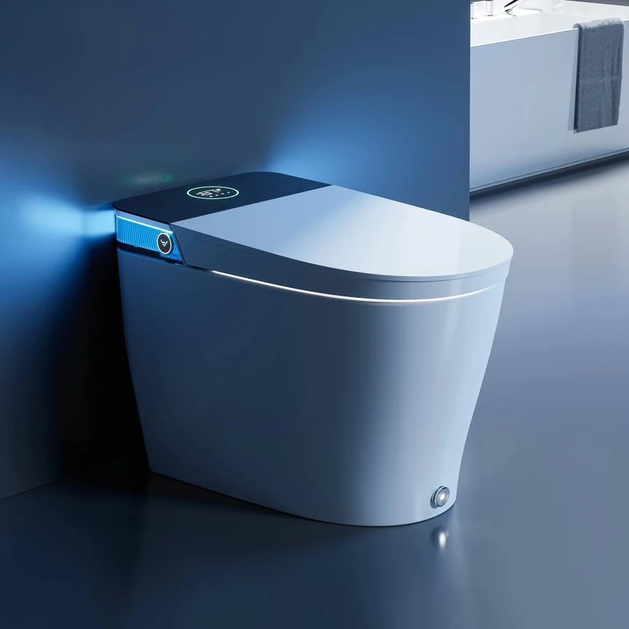 HOROW T38 Elegant Luxury Elongated Smart Bidet Toilet with Ambient Light in White