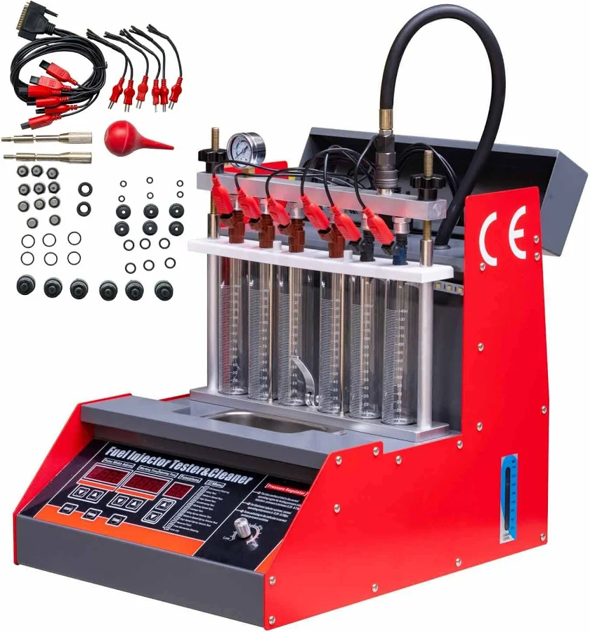 Car Motorcycle Fuel Injector Ultrasonic Cleaner Tester 110v