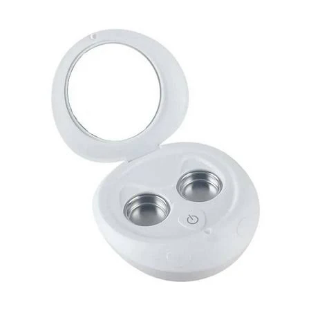Portable Contact Lens Cleaner 100KHz Mini Ultrasonic Cleaner for Contact Lenses Cleaning, Women's, Size: Small, Grey Type