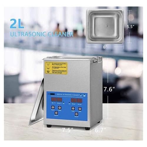 2L Ultrasonic Cleaner Machine Wi…