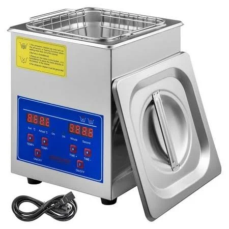 Ultrasonic Cleaner 2L Digital Ultrasonic Parts Cleaner with Timer 40kHz Professional 304 Stainless Steel Ultrasonic Cleaner for Jewelry Watch Glasses