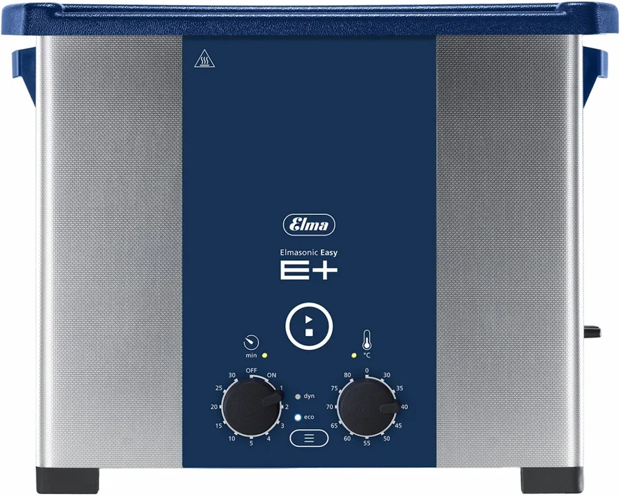 Elma Ultrasonics Ultrasonic Cleaner: 3.5 gal Tank Capacity, Dynamic/Eco/Heat, 9 3/8 in Tank Dp Model: Elmasonic EP120H