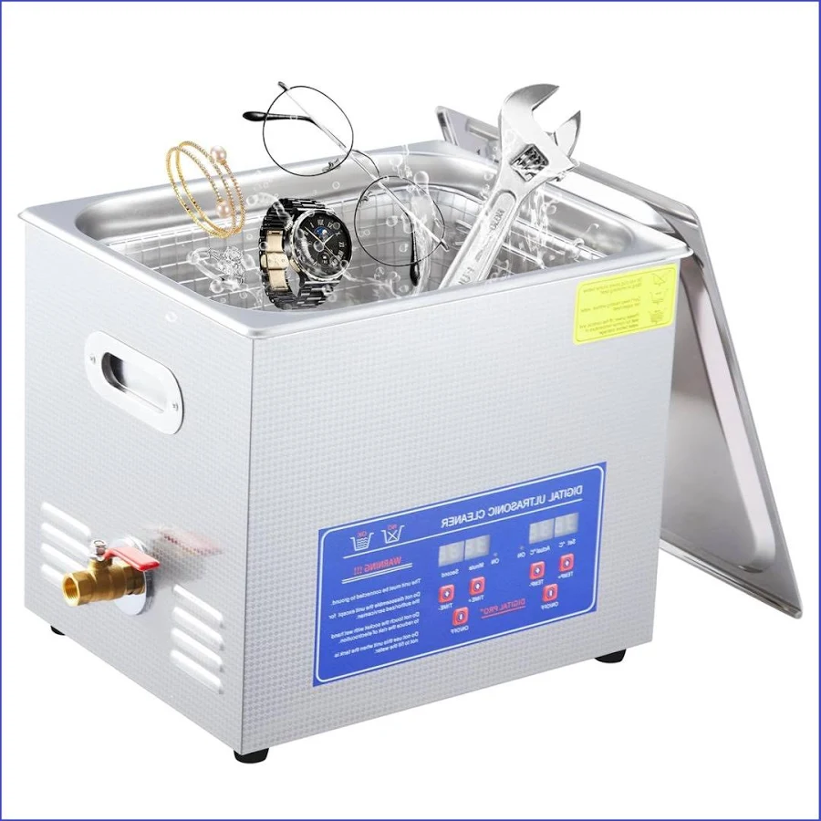 240W 10L Ultrasonic Cleaner with Digital Timer for Jewelry & Tools by babevy