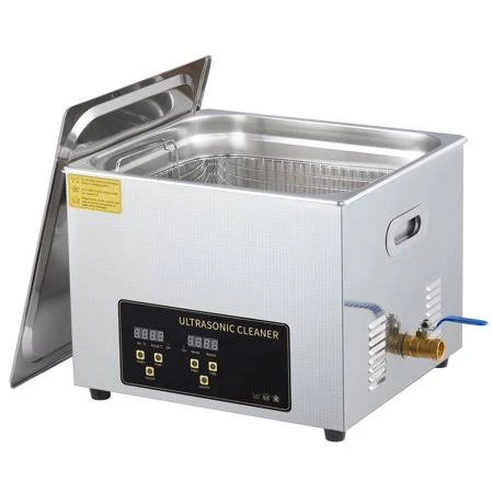 Justsmart 15L Commercial Ultrasonic Cleaner. Stainless Steel Parts Washer with Heater and Digital Timer. 360w 40kHz Ultrasonic Cleaning Machine with 