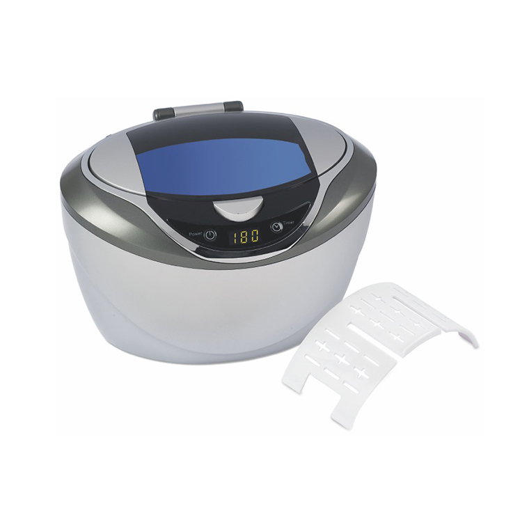 Ultrasonic Cleaner, 5-Cycle w/Auto-Stop, 600mL Stainless Tank