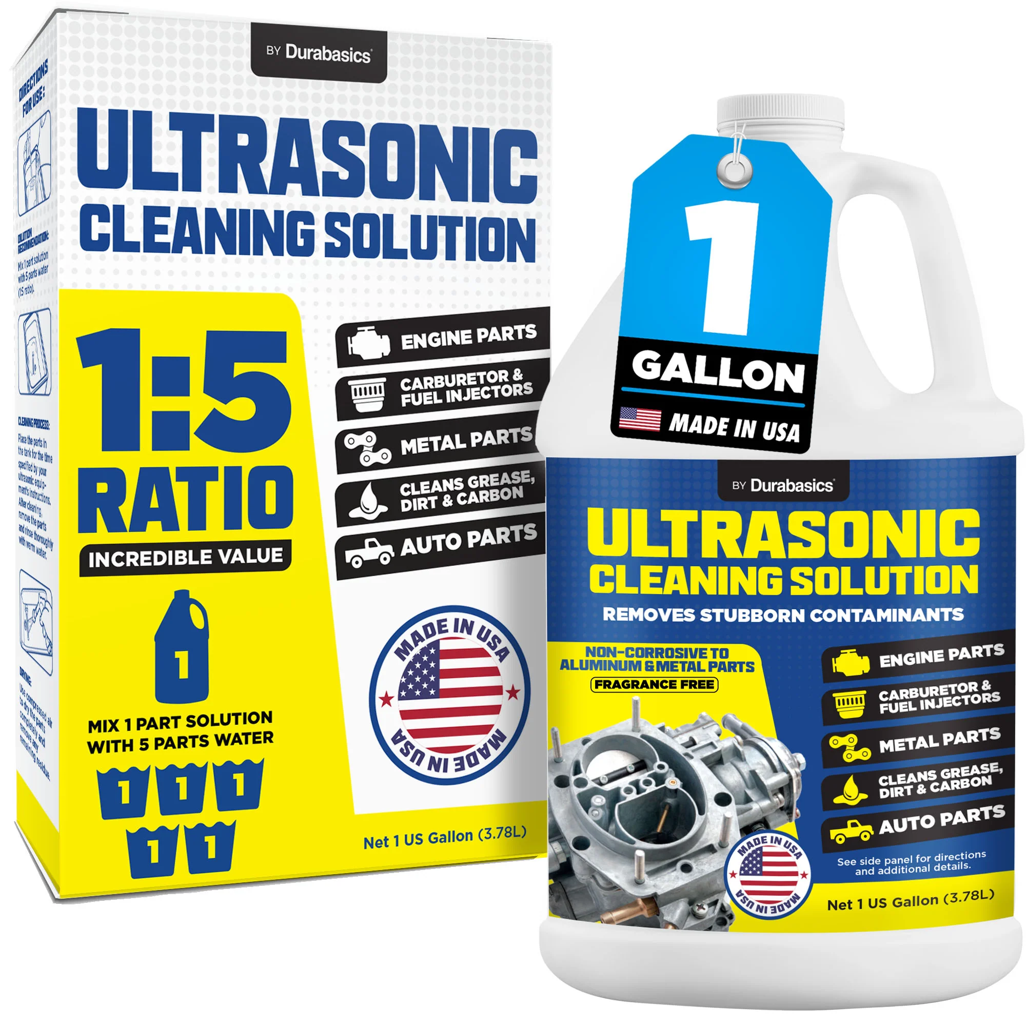 Durabasics 1 Gallon Ultrasonic Cleaner Solution