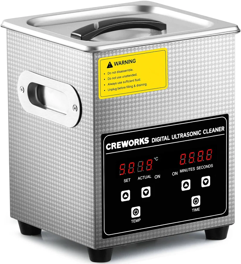Creworks Ultrasonic Cleaner Stainless Steel 2l Industry Heated Heater