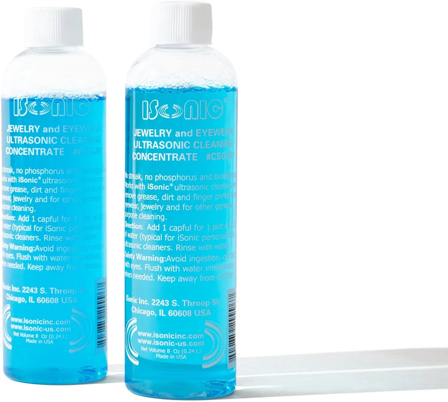 CSGJ01x4 Promo | iSonic Jewelry and Eyewear Cleaning Solution Concentrate - 4 x 8oz Bottle