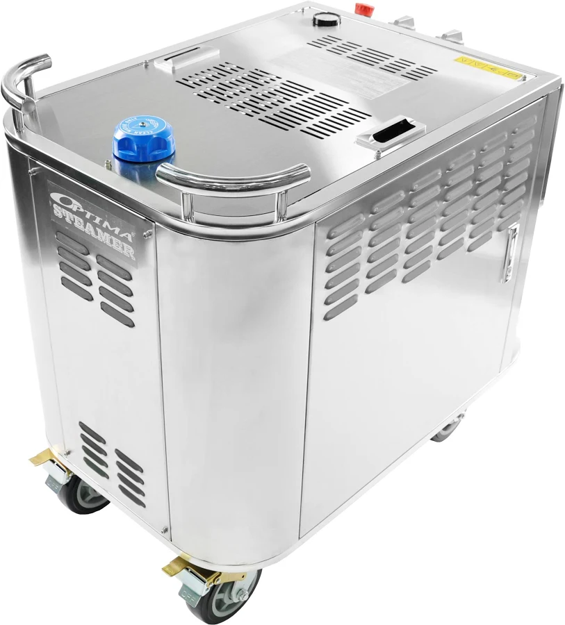 Optima Steamer SEII — 480V, ASME Certified, Electric-Powered, Industrial Steam Cleaner, Eco-Friendly, Model OPT-SEII42480-ASME