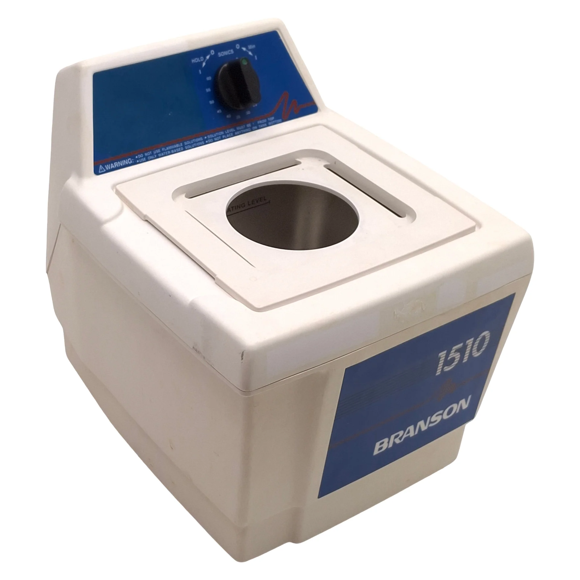 Used Branson 1510R-MT Bransonic Ultrasonic Cleaner 1/2 Gallon, 42kHz, 0-60min, 117VAC
