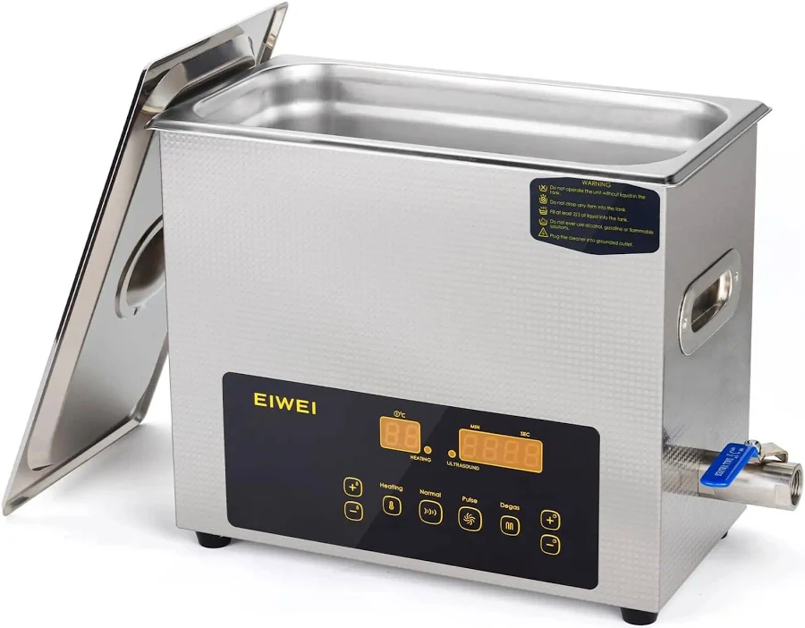 6L Dual Frequency Ultrasonic Cleaner With Heater And Timer, Pro Grade Digital Stainless Steel Cleaning Machine For Carburetors, Parts, Circuit Boards,