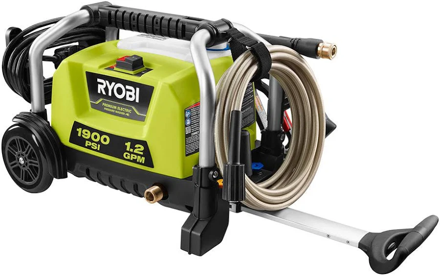 Ryobi 1900 PSI 1.2 GPM Cold Water Wheeled Electric Pressure Washer