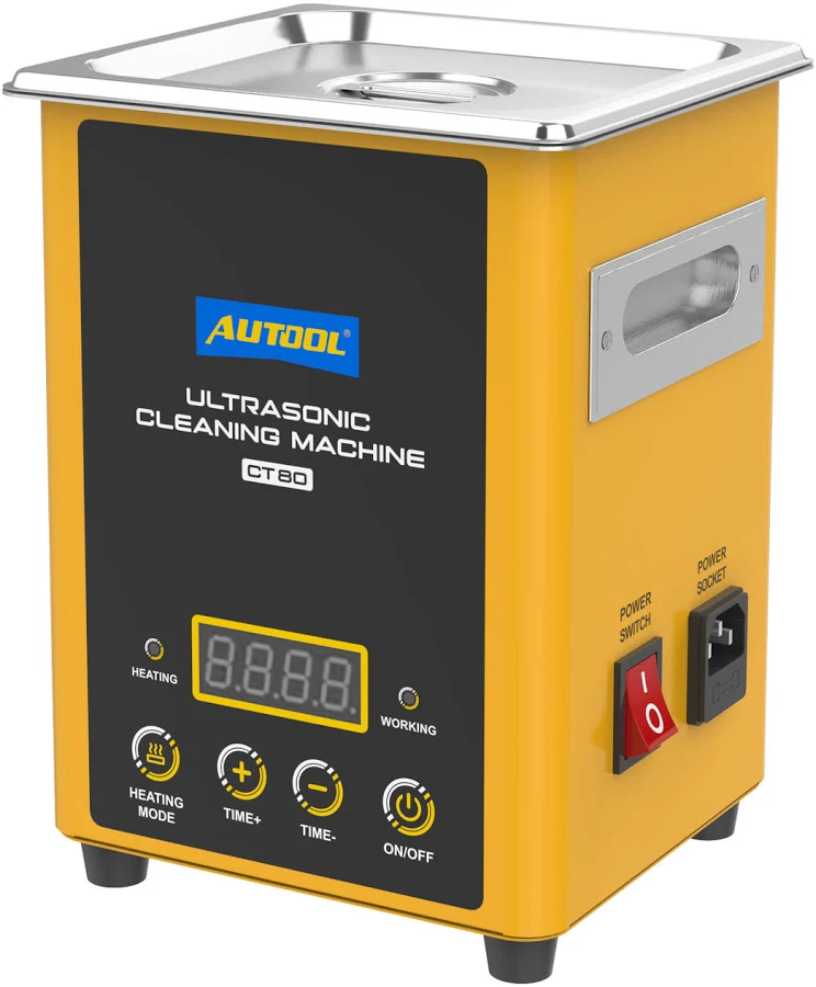 Auto Fuel Injector Ultrasonic Cleaning Machine Cleaner w/ Heater Timer Stainless | EOBD | Motorcycle | China | AUTOOL | 3 Year Warranty