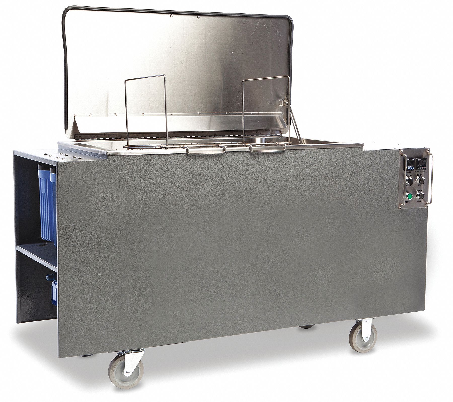 SHIRACLEAN Ultrasonic Cleaner: 85 gal Tank Capacity, Heat/Sweep, 24 in Tank Dp, Includes Timer