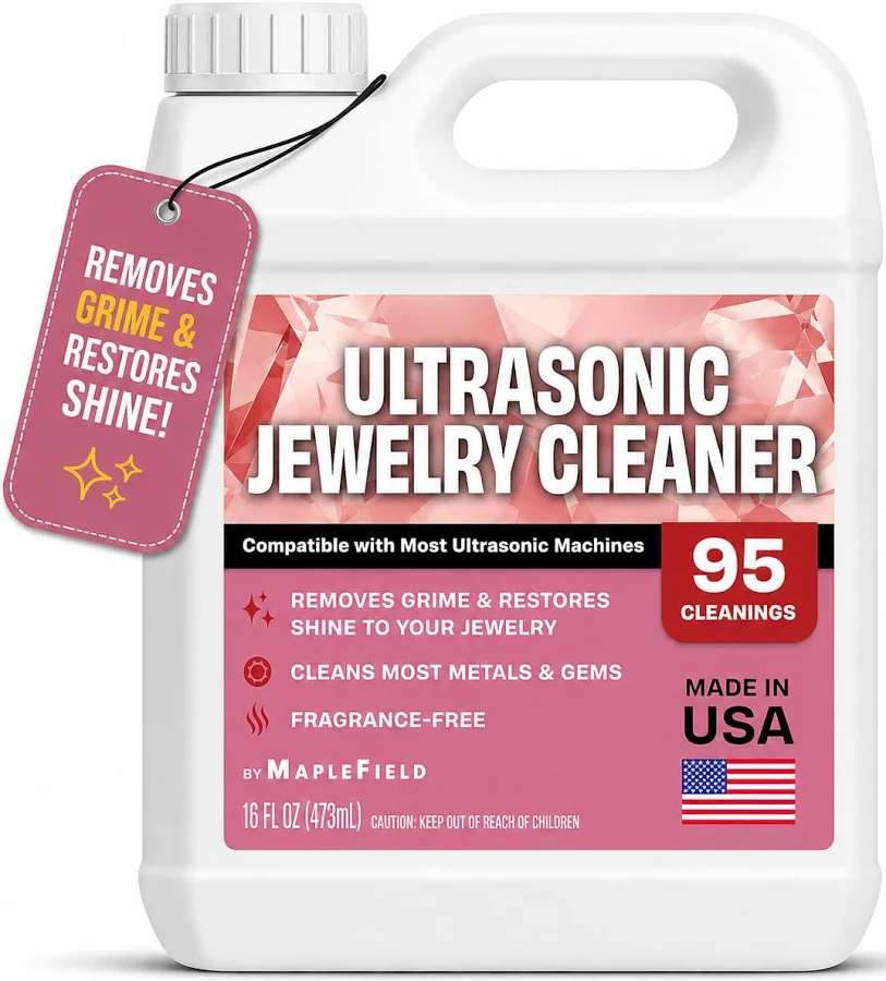 Maplefield Ultrasonic Jewelry Cleaner Solution