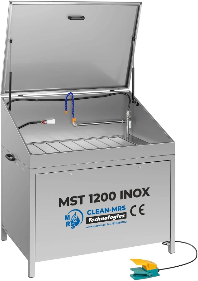 Manual Parts Washer MST 1200 INOX inclusive cover