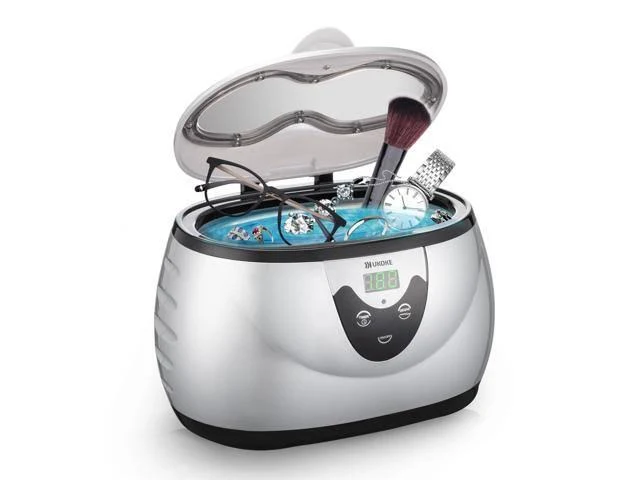 Ultrasonic Jewelry & Retainer Cleaner Professional Ultrasonic Cleaner Machine for Dentures, Mouth Guards, Braces, Toothbrush Heads, Rings & Watches w