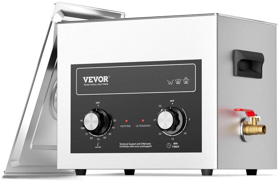VEVOR 10L Ultrasonic Cleaner with Heater Timer and Basket