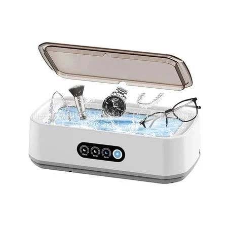 Ultrasonic Cleaning Machine 50,000 Glasses Cleaning Machine 650ml Large Capacity Jewelry Braces Professional Cleaner, Women's, White