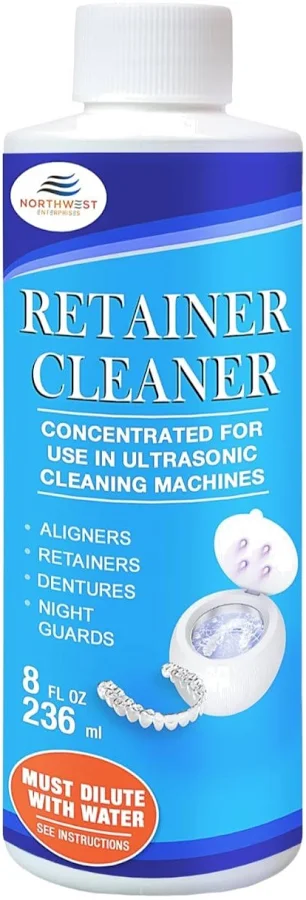 Oyezvary Ultrasonic Retainer Cleaner Solution Professional Dental Appliance Cleaning Removes Odor Stains for Retainers Aligners Mouth Guards 8