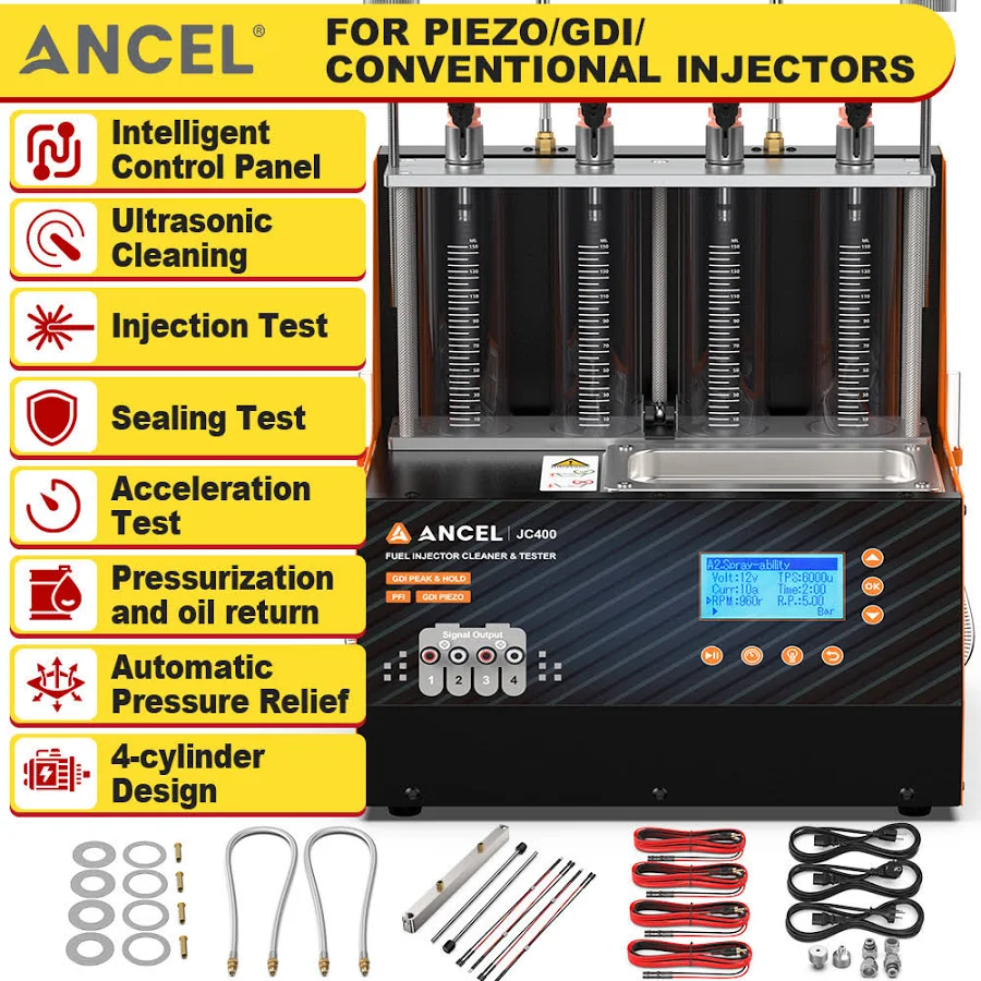Car Fuel Injector Cleaner Tester Ultrasonic Cleaning Machine Gdi Efi