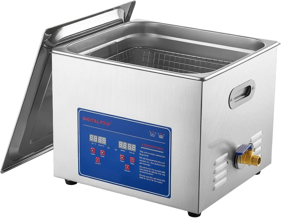 VEVOR Ultrasonic Cleaner 40khz Digital Temp Control Stainless Steel With Baskets For Auto Parts Glasses