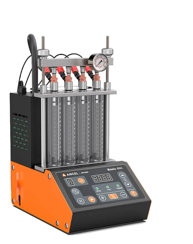 Ancel anj400 GDI Fuel Injector Cleaner 4-Cylinders Ultrasonic Cleaning Gasoline Injector Nozzle Cleaning Machine Resistance Test
