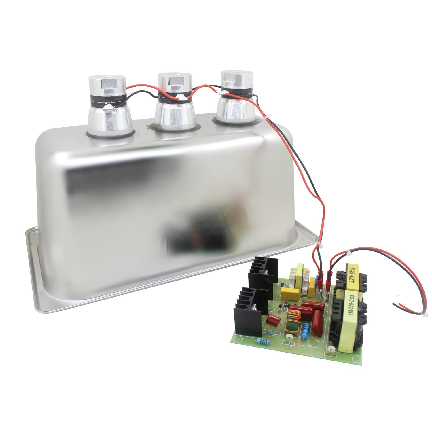 For DIY ultrasonic replacement cleaner kit 3.2/6.5L board transducer basket basin ultrasound circuit washing home-made accessories - (Speed: 10L 240W)