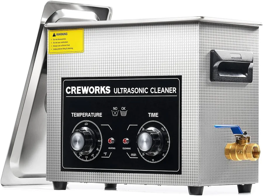 Knob Ultrasonic Cleaner with Digital Timer and Heater