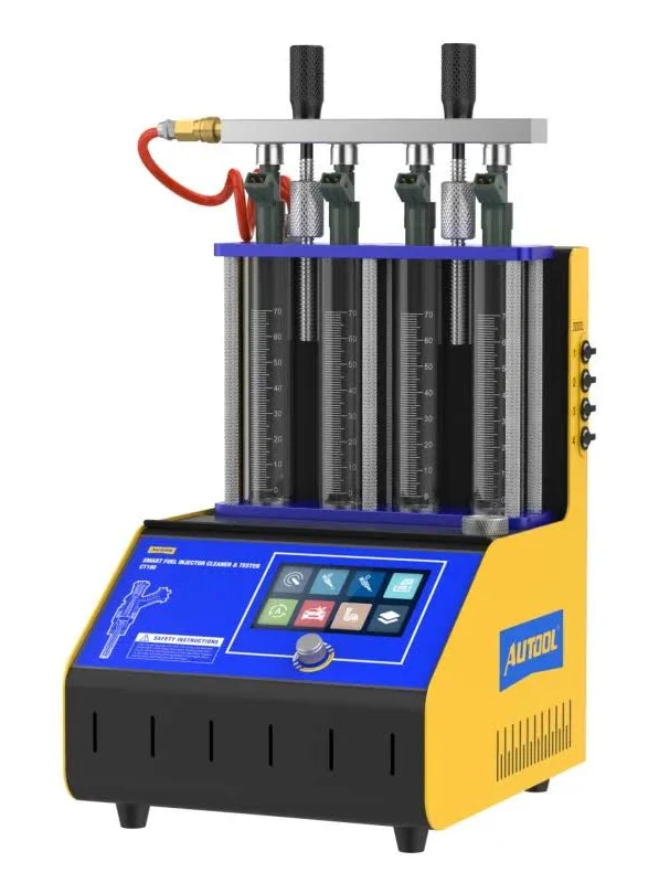 Wholesale Intelligent Upgrade Fuel Injector Tester Cleaning Machine Injector Ultrasonic Cleaner 4-Cylinders AUTOOL CT180 null,1 Set