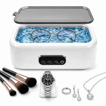 700 ML Extra Large Ultrasonic Jewelry Cleaner,48KHz 3Mode Ultra Sonic Cleaner for Jewelry,Eyeglass,Rings,Watch Band,Dentures,Gift for Wife,Mom,