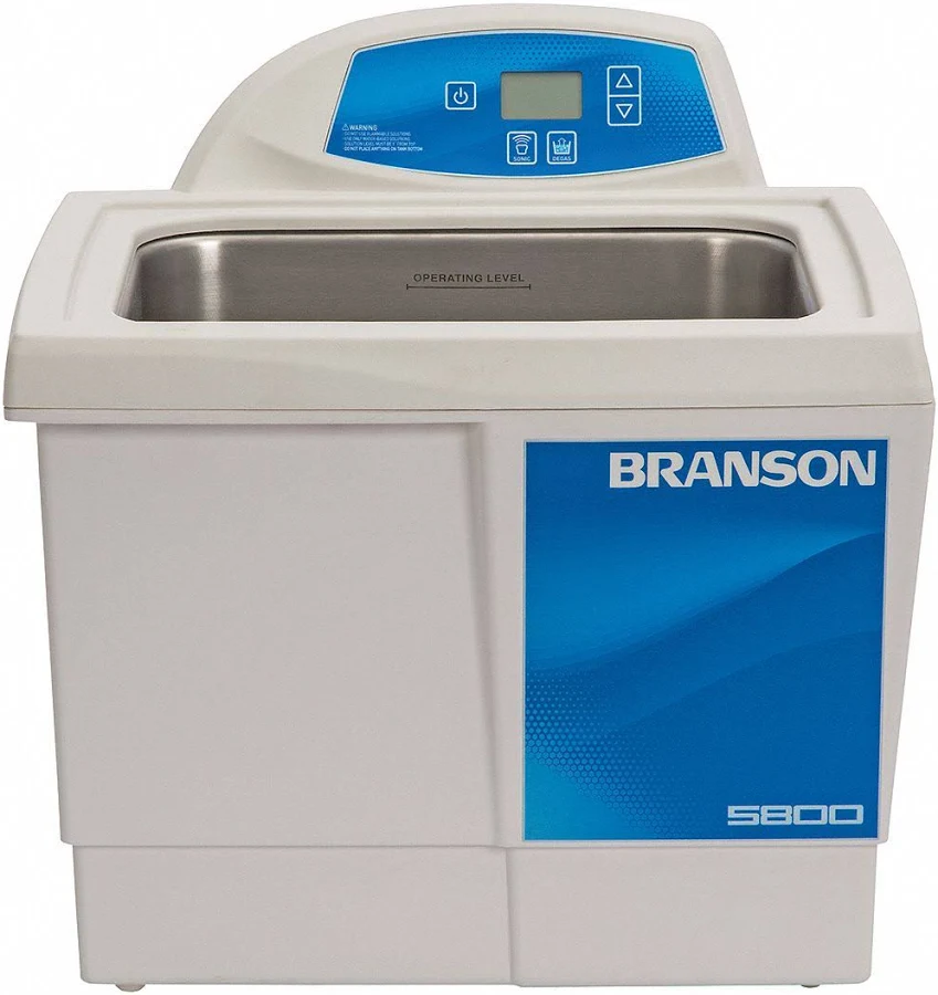 Branson Ultrasonic Cleaner: 2.5 gal Tank Capacity, Degas/Sweep, 6 in Tank Dp, Includes Timer Model: CPX-952-519R