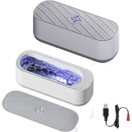 Ultrasonic Glasses Cleaner Machine, Fast Deep Cleaning, No Scratches, for Jewelry Eyeglass, Women's, Size: 2.7 in, Clear