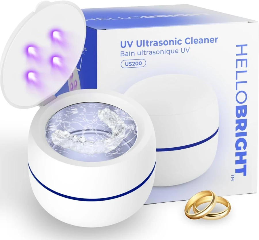 Ultrasonic Retainer Cleaner Machine With Uv Lights For Invisalign,