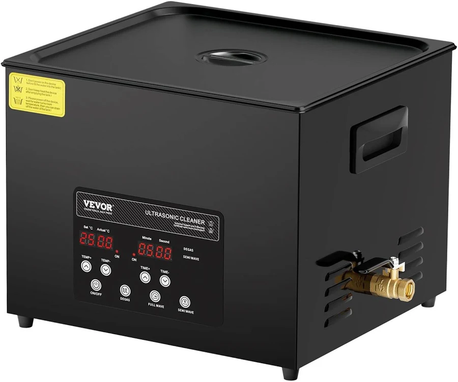 VEVOR 15l Ultrasonic Cleaner 360w Digital Industrial 40khz With Heater Timer Gentle Mode Upgraded Degassing For Jewelry Retainer Tools