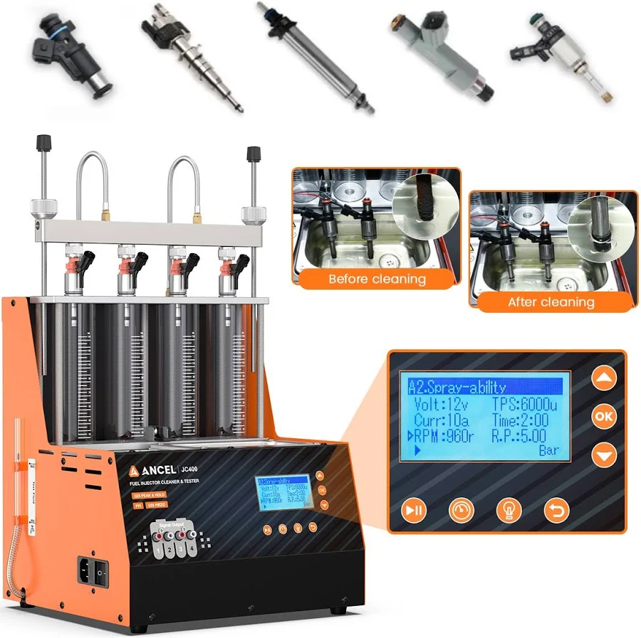 Fuel Injector Cleaning & Tester Machine Ultrasonic Heat Tester Kit Gdi